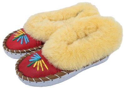 Lammfell Warme Hausschuhe Gr.30 NEU, Schaffell / Leder Handarbeit (4.25)