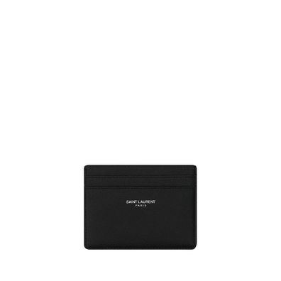 Saint Laurent Black Calf Leather Bos Taurus Wallet