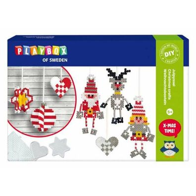 Playbox Bügelperlen Weihnachtsschmuck 3D, 4000Stück