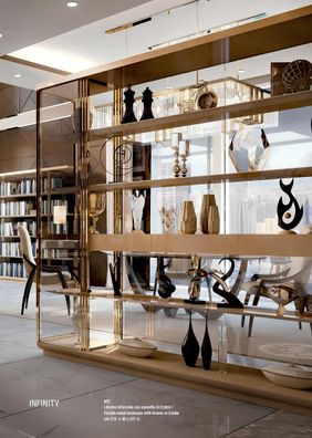 Bücherschrank Schränke Bücherregal Wohnwand Wohnzimmer Wand Regal Design Regal