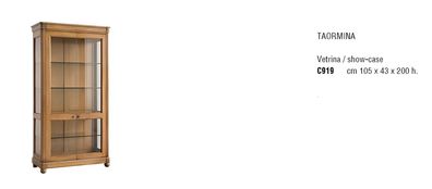 Möbel Massive Holz Vitrinen Glas Schrank Echtholz Anrichte Vitrine Wohnzimmer