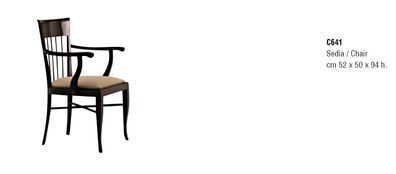 Esszimmerstühle Holz Luxus Sessel Lehnstuhl Stuhl schwarz Wohnzimmermöbel Neu