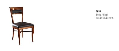 Luxuriöses Textildesign bouffant Stuhl Esszimmerstuhl Esszimmer Lehnstuhl 1x