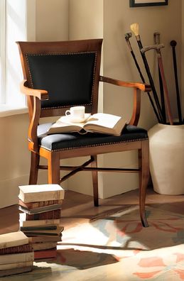 Stühle Esszimmerstuhl Bürostuhl Möbel Lehn Sessel Stuhl Design Polsterstuhl Holz