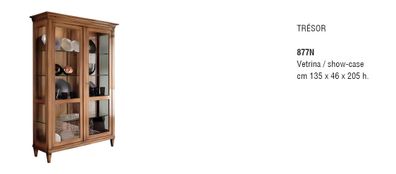 Schrank Braun Holz Design Möbel Vitrine Anrichte Vitrinen Luxus Glas Schränke