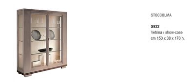 Wohnzimmer Schränke Design Schrank Möbel Glas Neu Vitrine 2 Tür Schrank Vitrinen