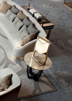 Tischleuchte Tisch Lampe Kronleuchte Leuchte Lampen Leuchten Modern Design Gold