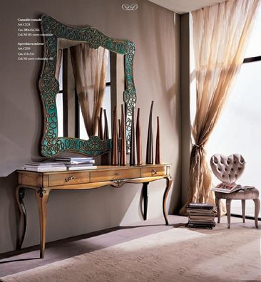 Sekretär Schreibtisch Möbel Einrichtung Konsolen Tische Konsole Spiegel Ítalien