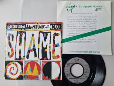 Orchestral Manoeuvres In The Dark - Shame 7'' Vinyl Germany WITH PROMO FACTS