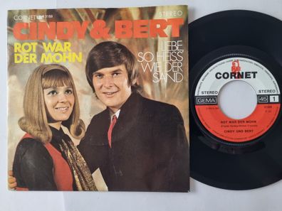 Cindy & Bert - Rot war der Mohn 7'' Vinyl Germany