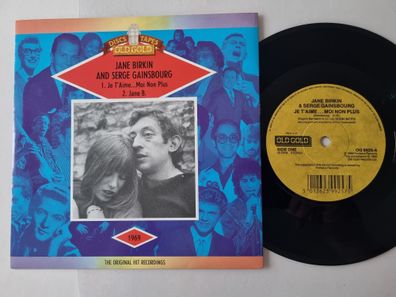 Jane Birkin and Serge Gainsbourg - Je t'aime… moi non plus 7'' Vinyl UK
