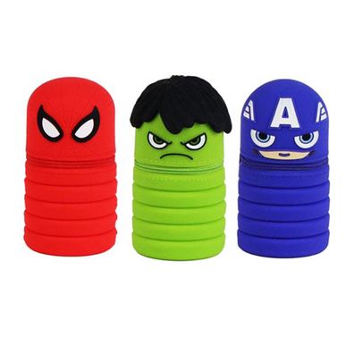 Avengers Etui Silikon Federmäppchen Schule Schreibwaren Accessoire