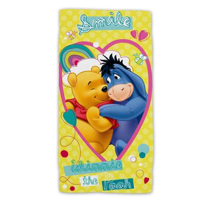 Winnie The Pooh Baumwolle Strandtuch Frottee Badetuch mit Premium Druck, 70x140 cm
