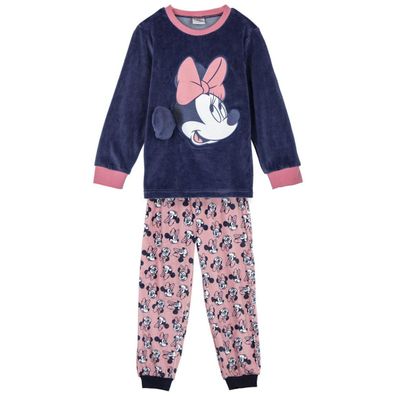 Disney Pyjama Kinder Minnie – gemütlicher Coral Fleece Schlafanzug