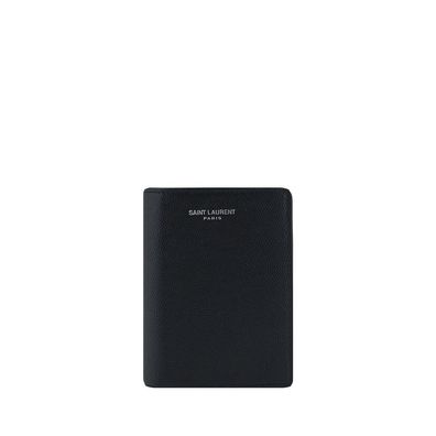 Saint Laurent Black Calf Leather Bos Taurus Wallet