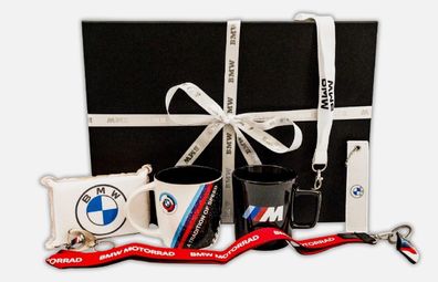 BMW Geschenkset in exklusiver Geschenkbox 7-teilig M Tasse Schlüsselanhänger
