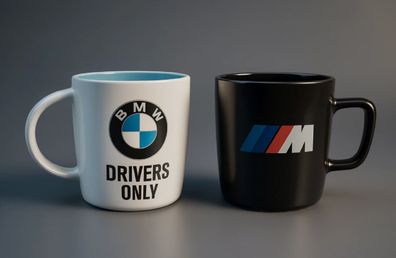 BMW Kaffeetasse Set Keramikbecher + Gratis M Performance Porzellanbecher Limited