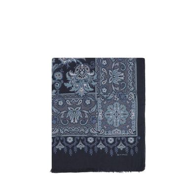Etro Blue Modal Scarf