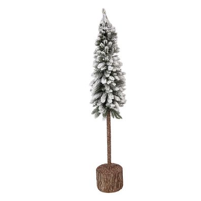 Clayre & Eef Mini-Kunstweihnachtsbaum Ø 10x60 cm Grün Holz (Gr. Ø 10x60 cm)