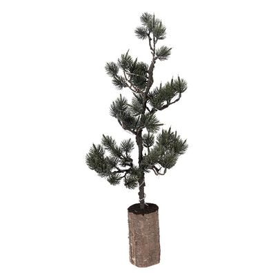 Clayre & Eef Mini-Kunstweihnachtsbaum 23x23x60 cm / 3xAAA Grün Holz