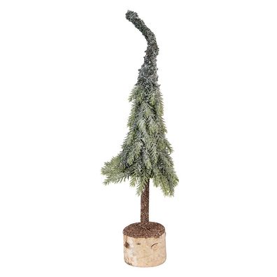 Clayre & Eef Mini-Kunstweihnachtsbaum Ø 13x50 cm Grün Holz (Gr. Ø 13x50 cm)