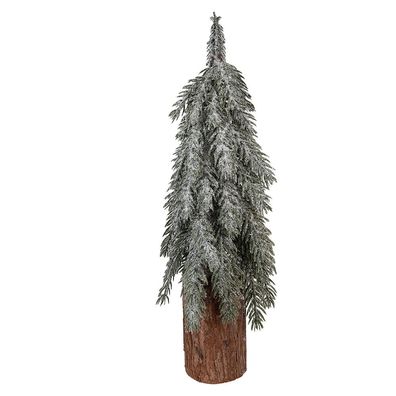 Clayre & Eef Mini-Kunstweihnachtsbaum Ø 15x44 cm Grün Holz (Gr. Ø 15x44 cm)