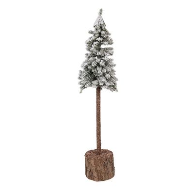 Clayre & Eef Mini-Kunstweihnachtsbaum Ø 10x48 cm Grün Holz (Gr. Ø 10x48 cm)