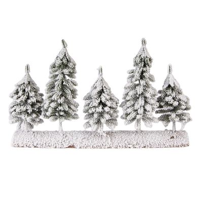 Clayre & Eef Mini-Kunstweihnachtsbaum 40x8x25 cm Grün Holz (Gr. 40x8x25 cm)
