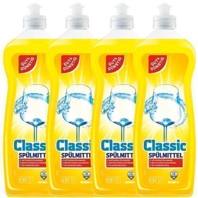 G&G Geschirrspülmittel 4x1L - Zitrone