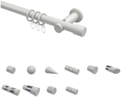 Interdeco Gardinenstangen Weiß 20 mm Ø Platon