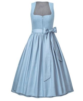 Elegantes Maxidirndl "Himmelsblau" - Klassische Länge, frischer Charme