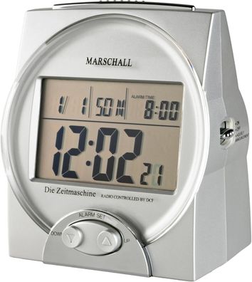 Marschall Deutsch sprechende Funkuhr 1025 Datum stündliche Zeitansage Blindenuhr