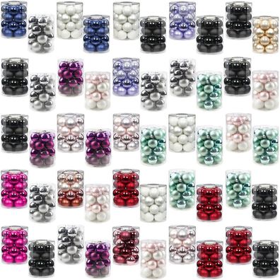 Weihnachtskugeln 40 Kugeln 6cm Glas