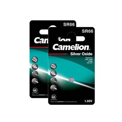 2x AG4 Uhren Batterie Knopfzelle SR66 SR626SW G4 377 V377 LR66 Silberoxid