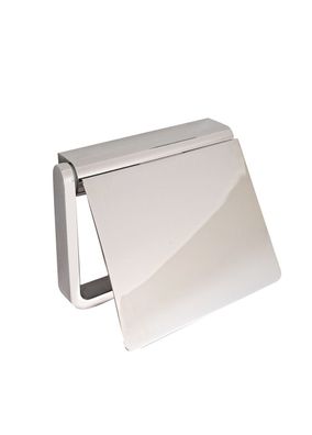 VIGOUR Papierhalter Derby V3 mit Deckel verchromt | V3DEPH