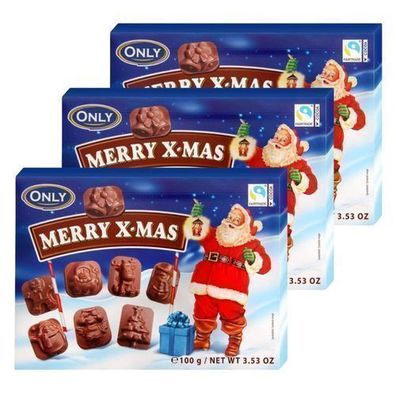 Only Schokoladenweihnachtsmänner 3x100 g