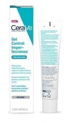 CeraVe Anti-Unreinheiten Gel mit AHA & BHA, 40ml - Hautklaerendes Pflegeprodukt f