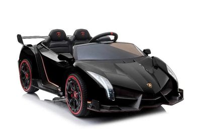 Kinderfahrzeug Elektro Auto Lamborghini Veneno Fernsteuerung MP3 Schwarz