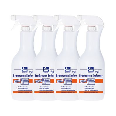 Dr. Becher Bratkrusten Entferner 4x 1 l Backofen Grillreiniger stark