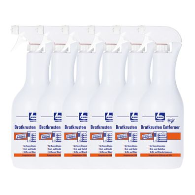 Dr. Becher Bratkrusten Entferner 6x 1 l Backofen Grillreiniger stark