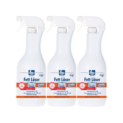 Dr. Becher Fett Löser 3x 1L Super Konzentrat Küchenreiniger Grillreiniger