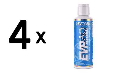 4 x Evogen EVP AQ, Unflavored - 473 ml