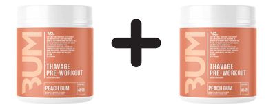 2 x Raw Nutrition Thavage Pre-Workout, Peach Bum - 520g