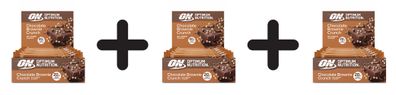 3 x Optimum Nutrition Protein Crisp Bar (10x65g) Chocolate Brownie Crunch