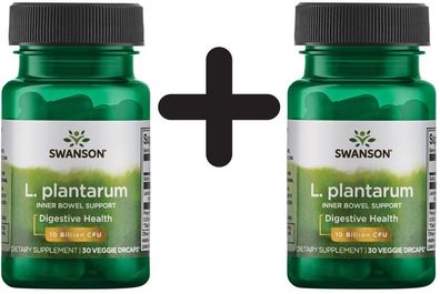 2 x Swanson L. Plantarum Inner Bowel Support - 30 vcaps
