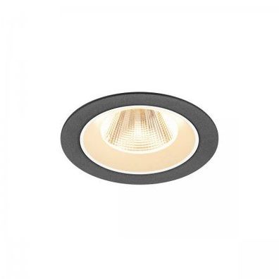 SLV 1009596 NUMINOS® M LED Deckeneinbauleuchte 2700K 20° schwarz weiß