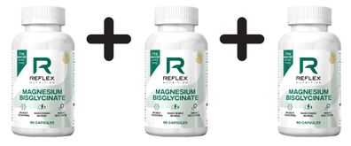 3 x Reflex Nutrition Albion Magnesium Bisglycinate - 90 caps
