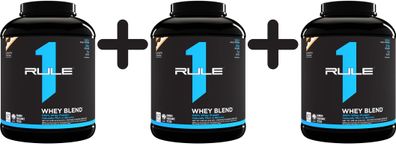 3 x Rule One R1 Whey Blend, Campfire S'mores - 2240g