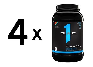 4 x Rule One R1 Whey Blend, Fruity Cereal - 891g