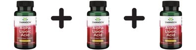 3 x Swanson Alpha Lipoic Acid, 100mg - 120 caps